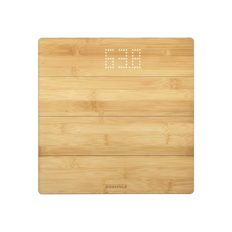 Soehnle Style Sense Bamboo Magic elektronische Personenwaage quadratisch Bambus (63880)