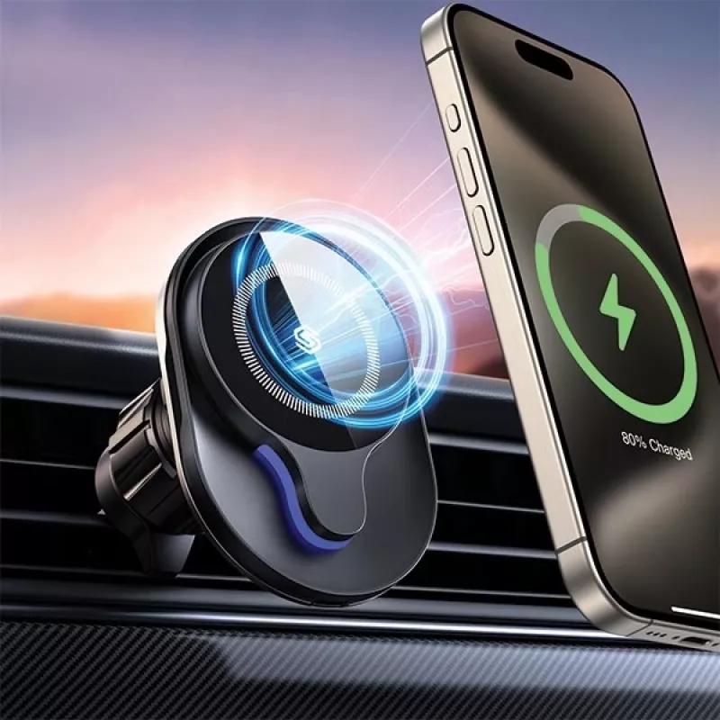 Magnetischer Auto-Halter MagSafe 15W Induktion schwarz