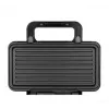 Sandwichmaker MPM MPO-43M 3in1 1000W – multifunktionelle Sandwichpresse für 4 Sandwiches, Grillen, Toasten und Waffeln, schwarz