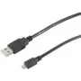 USB-Kabel S/CONN 77185-HQ 5m USB 2.0 A auf Micro-USB B Schwarz