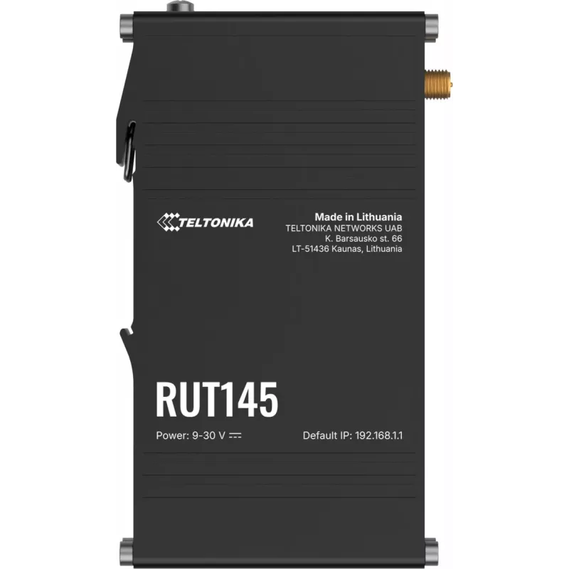 Router TELTONIKA RUT145 mit RS485-Schnittstelle, Mobilfunkkonnektivität und industriellen I/O