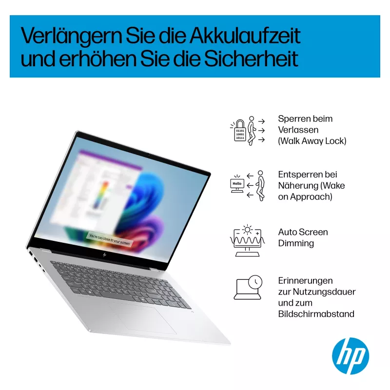 HP OmniBook 7 17-dc0076ng Notebook 43,9 cm (17,3) 1920x1080 - Intel Core Ultra 7 258V - 1TB SSD - HDMI/Thunderbolt - Windows 11 Pro - Silber (CV1J8EA#ABD)
