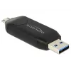 Kartenleser DeLOCK 91734 USB/Micro-USB Schwarz