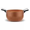 Stielkasserolle Pensofal Cuprum 24-2 mit Edelstahlgriff, 24 cm