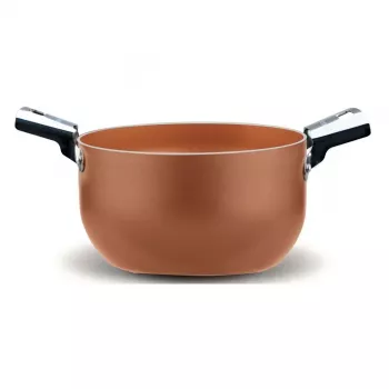 Stielkasserolle Pensofal Cuprum 24-2 mit Edelstahlgriff, 24 cm