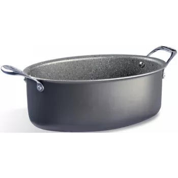 Schmortopf Pensofal Invictum Professional Oval 32 cm mit 2 Griffen und Glasdeckel