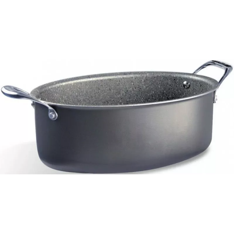 Schmortopf Pensofal Invictum Professional Oval 32 cm mit 2 Griffen und Glasdeckel
