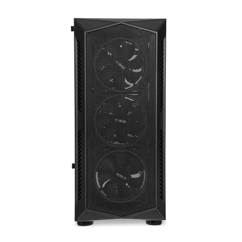 PC-Gehäuse IBOX LUPUS 27 Midi Tower ATX, gehärtetes Glas, RGB, 455×200×380 mm, unterstützt ATX, GPU bis zu 32 cm