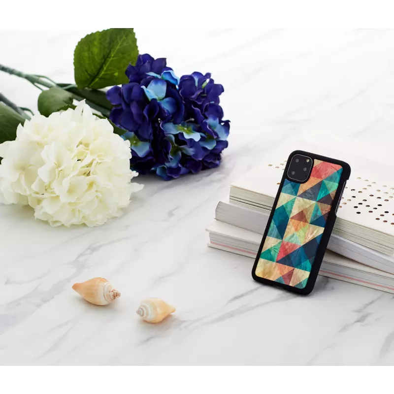 Smartphone-Hülle iKins für iPhone 11 Pro Max — Mosaic Schwarz Schutzhülle