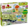 Spielzeug-Zugset LEGO DUPLO Interaktive Abenteuer-Eisenbahn 10427, 57 Teile, 2 Minifiguren, für Kinder ab 2 Jahren