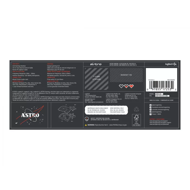 Headset ASTRO Gaming A10