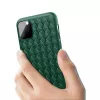Schutzhülle Devia für iPhone 11 Pro Max mit Webmuster, grün