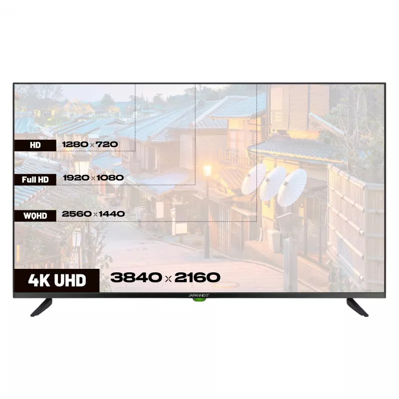 109,2cm/43 (3840x2160) JAPANNEXT JN-IPS430UHD60F 16:9 IPS 60Hz HDMI USB WLAN Lautsprecher Schwarz