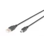 ASM AK-300108-018-S ASSMANN Kabel USB 2.0 HighSpeed CanonTyp USB A / Mini-USB B (5-polig) Stecker 1,8 m