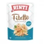 Nassfutter für Hunde RINTI Filetto Hühnerfilet mit Lachs 100 g Beutel, Alleinfuttermittel für ausgewachsene Hunde, 82 % Feuchtigkeit, 14 % Protein