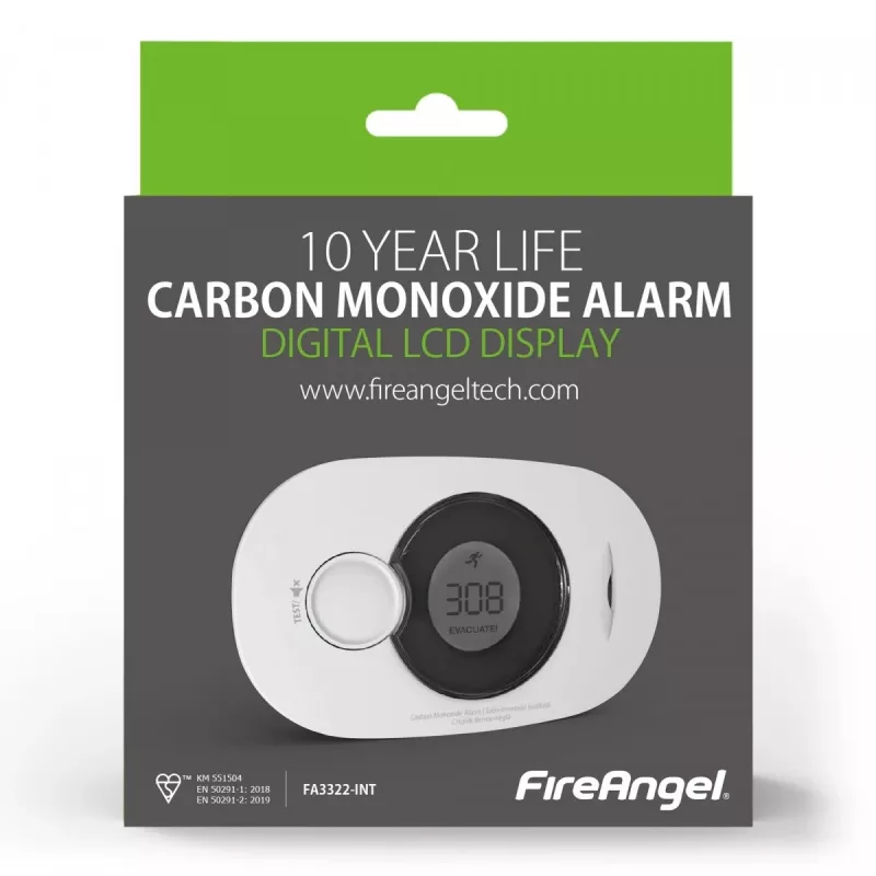 Kohlenmonoxidmelder FireAngel FA3322 Gasdetektor (FA3322-INT)