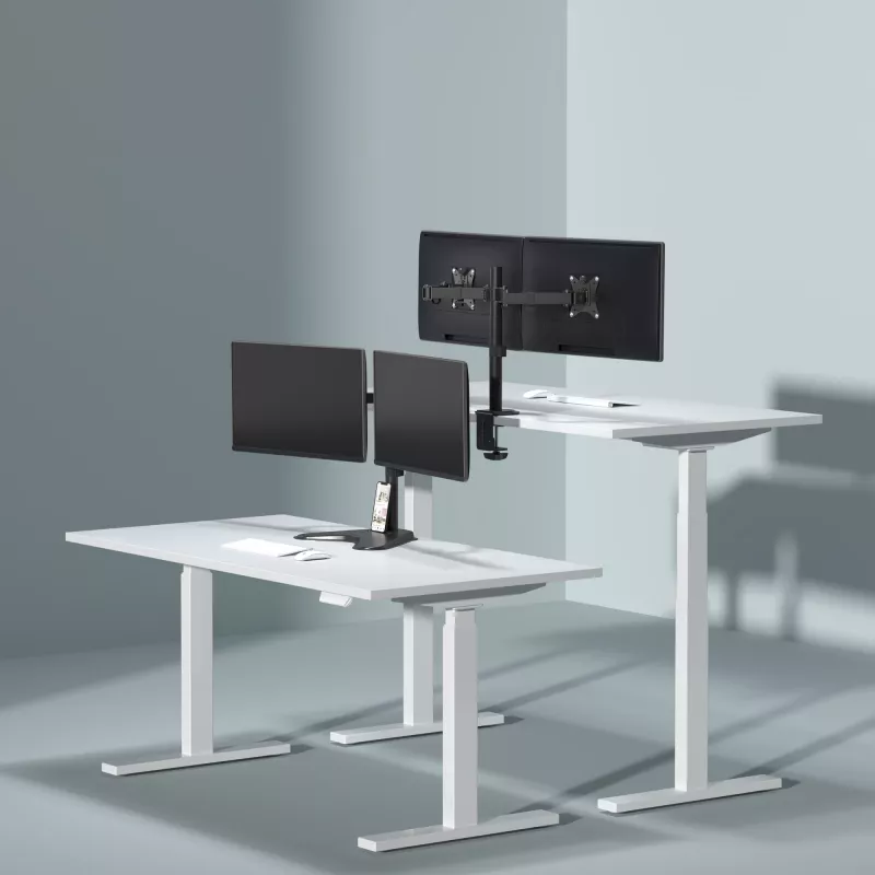 Monitor-Wandhalterung SBOX LCD-352/2-2 für 13–32 Zoll Bildschirme, Doppelarm, 2×8 kg Traglast, VESA 100×100