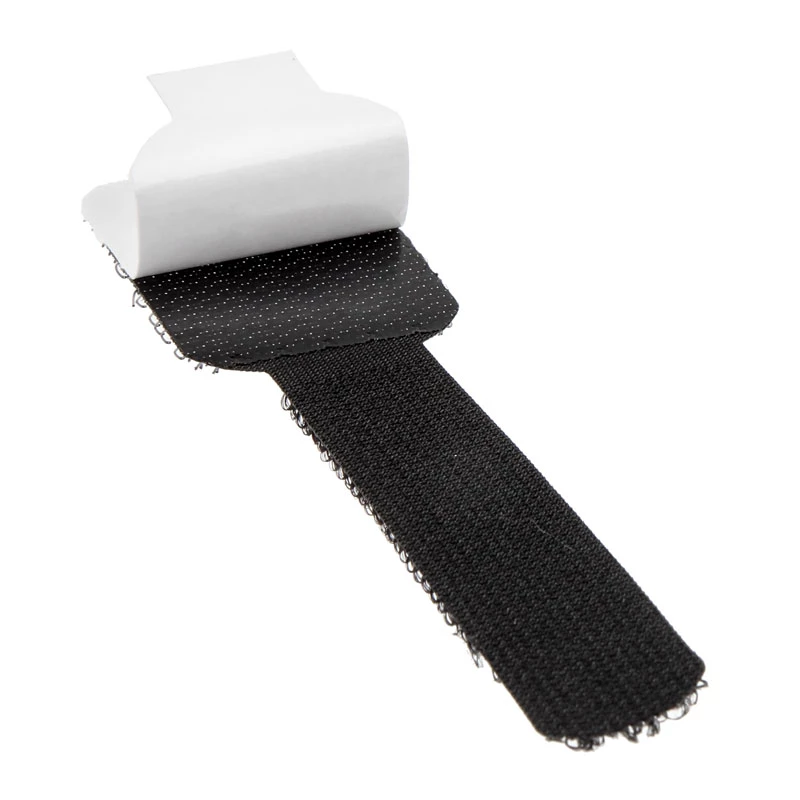 LABEL THE CABLE PRO Wand-Klettkabelhalter, Set mit 50 Stück - schwarz