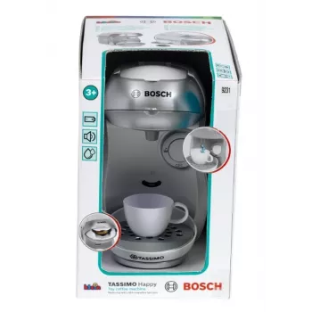 Kaffeemaschine KLEIN Bosch Tassimo 9231 – Spielzeug-Kaffeemaschine, silber, Kinder-Rollenspiel