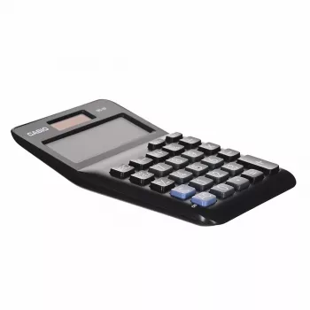 Desktop Basisrechner CASIO MS-8F – 8-stellig, Batterie/Solar, 26 Tasten, Währungs- & Steuerfunktionen, Gewinnberechnung, schwarz