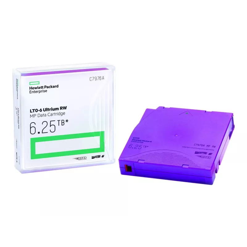 HPE LTO Ultrium 6 RW Datenbandkassette C7976AN — 6,25 TB, Lila, 20er-Pack