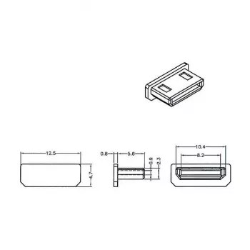 Buchsen-Schutzkappe HDMI mini-C DeLOCK 64028