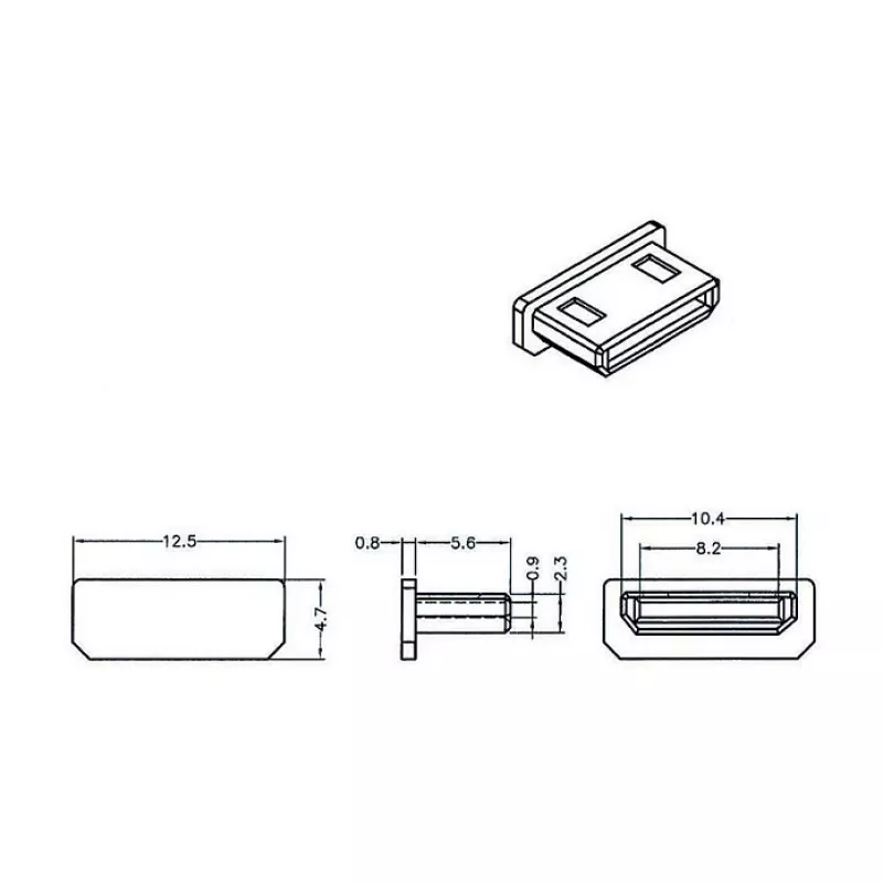 Buchsen-Schutzkappe HDMI mini-C DeLOCK 64028