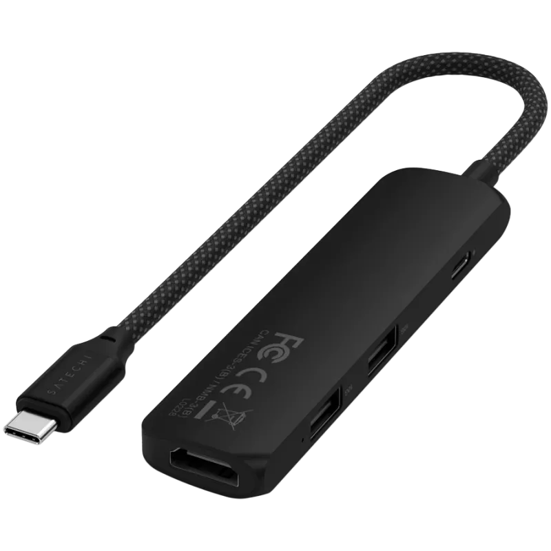 Satechi ST-P4SK Interface Hub USB Type-C 10000 Mbit/s Schwarz
