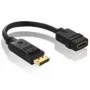 Purelink PureInstall PI155 - Video- / Audio-Adapter - DisplayPort / HDMI - 28 AWG - DisplayPort (M) - HDMI, 19-polig (W) - 10 cm - Geschirmt - Schwarz (PI155)