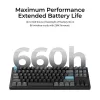 Mechanische Tastatur Keychron Q3 Ultra 8K — 80% QWERTY, kabelgebunden & Bluetooth, RGB, Schwarz