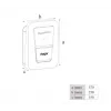 Wandmontierte EV-Ladestation Hager witty one 11 kW 3-phasig mit Typ-2-Stecker, RFID, Bluetooth, 4,5 m Kabel, IP55, IK10