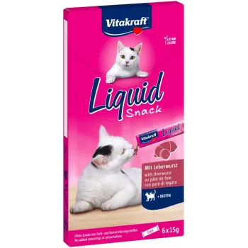 Katzenleckerli Vitakraft VITAKRAFT Liquid Snack Paste Huhn 6 x 15 g