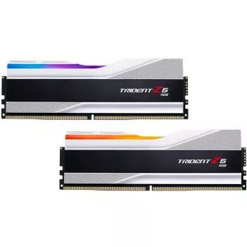 DIMM 32 GB DDR5-8000 (2x 16 GB) Dual-Kit, Arbeitsspeicher silber/schwarz, F5-8000J3848H16GX2-TZ5RS, Trident Z5 RGB, INTEL XMP