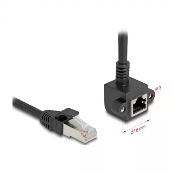 Netzwerkkabel DeLOCK 81041 RJ-45 Cat6 0,5 m Schwarz