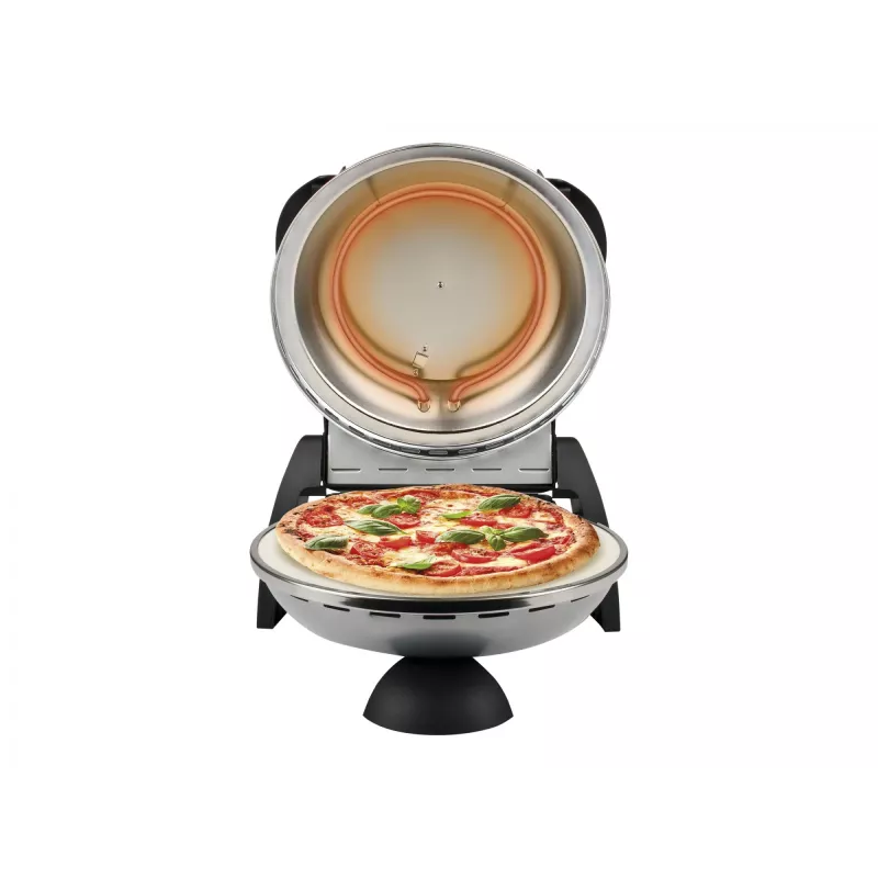 Pizzamaker G3FERRARI Delizia 1200 W, Steinbackfläche, max. 400 °C, 31 cm Pizza, Timer, Thermostat