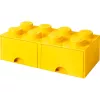 LEGO Aufbewahrungsschublade Stein 8 — gelb (Modell 40061732) Aufbewahrungsschublade für Steine und Kleinteile