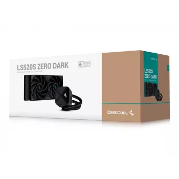 All-in-One-Flüssigkeitskühler DeepCool LS520S — 120-mm-Lüfter, 500–2250 U/min, schwarz, unterstützt LGA1700/AM5/TR4