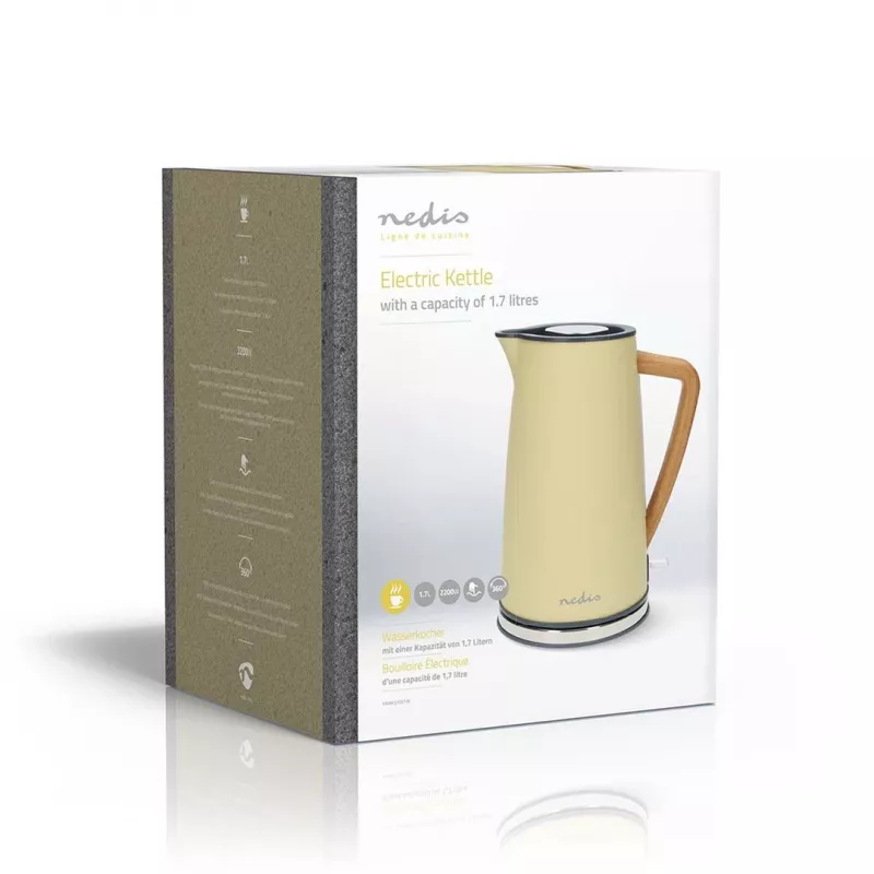 Wasserkocher Nedis KAWK510EYW 1,7 L Gelb