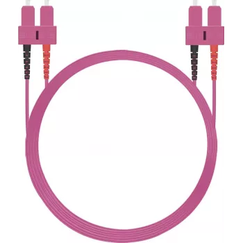 LWL-Patchkabel helos 50/125µm OM4 SC-SC Duplex 0,5 m