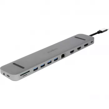 ALLNET PSUC2501 - USB 3.2 Gen 1 (3.1 Gen 1) Type-C - 3,5 mm - DisplayPort - HDMI - RJ-45 - USB 3.2 Gen 1 (3.1 Gen 1) Type-A - USB 3.2 Gen 1 (3.1 Gen 1) Type-C - 3840 x 2160 Pixel