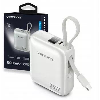 Powerbank Vention FHEN0 Lithium-Polymer 10000 mAh 35W USB-C 1-Port Weiß