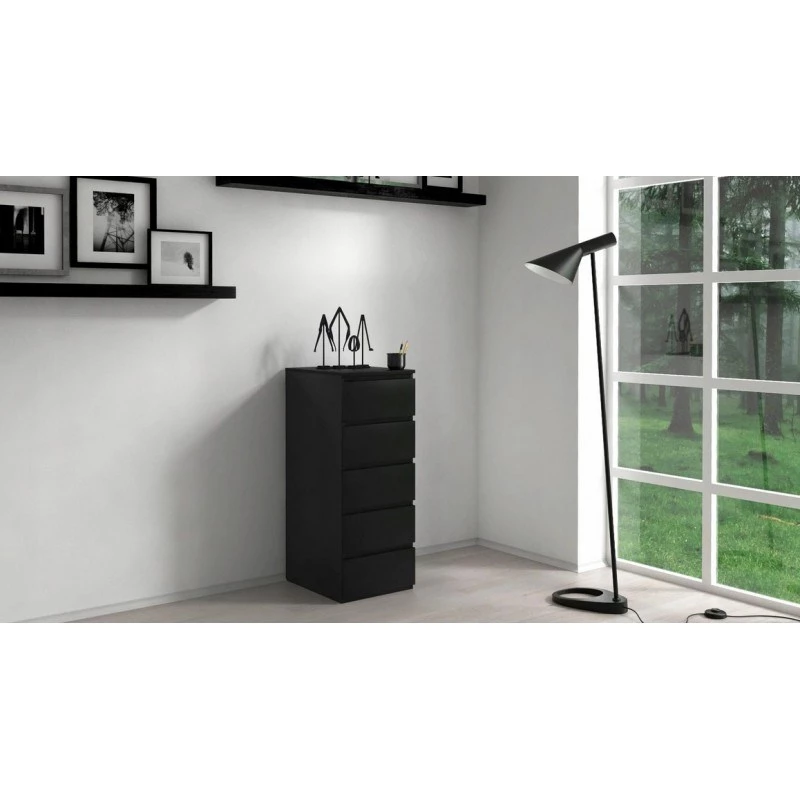 Topeshop W5 CZERŃ Kommode
