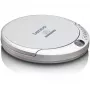 Lenco CD-201SI Tragbarer CD-Player mit Hörbuch- und Ladefunktion, silber