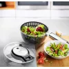 Salatschleuder GEFU Speedwing 28150 — 5 L transparente Schüssel, Knopfbedienung, Kunststoffgehäuse