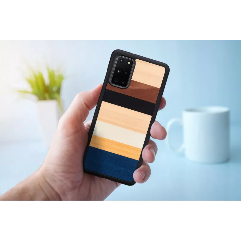Handyhülle man and wood Galaxy S20+ schwarz – schützende Rückenabdeckung für Samsung Galaxy S20+