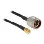 Koaxialkabel DeLOCK 89466 10m N-Stecker SMA-Stecker Schwarz