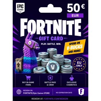 Fortnite Geschenkkarte 50 EUR - Epic Games digitaler Code
