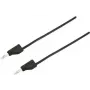 VOLTCRAFT Prüfleitung [Stecker 4 mm - Stecker 4 mm] 1,5 m Schwarz MSB-300 (MSB-300-1.5-SW)