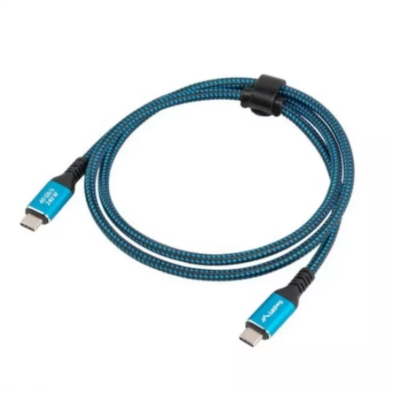 USB-C-zu-USB-C-Kabel LANBERG CA-CMCM-45CU-0020-BK, 240 W PD, 8K@60Hz, 2,0 m