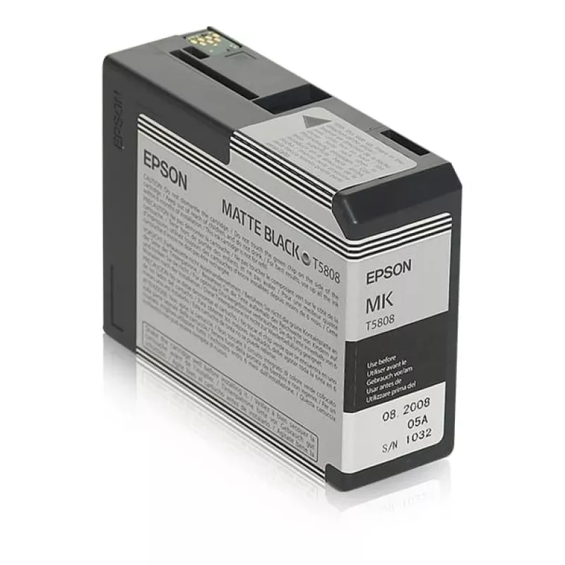 Tintenpatrone Epson C13T5808 Mattschwarz — Original Epson Patrone, mattschwarz